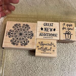 Stampin’ Up 1999 Business Memos Stamping Set Rubber Stamp Embossing Card Making
